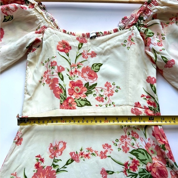 Faithfull the Brand Bronte Midi Dress Magnolia Floral Print size 4 - Picture 8 of 10